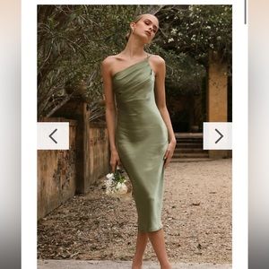 Billy J Boutique Josephina Dress Olive Green Size 6